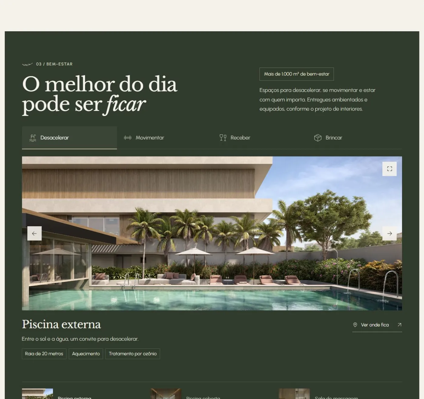 As áreas comuns em uma leitura contínua, para a pessoa seguir na página em vez de voltar para o PDF.